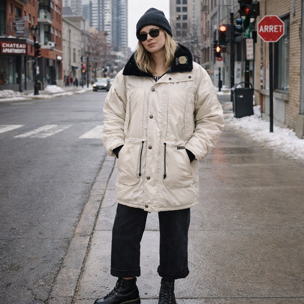 Kanuk | 02| Vintage Woman Creme Winter Coat